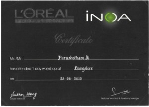 Unisex Salon Certificates