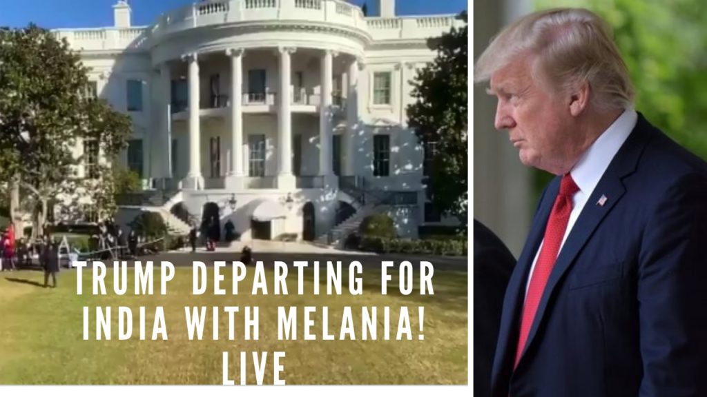 Trump Departing for India with Melania