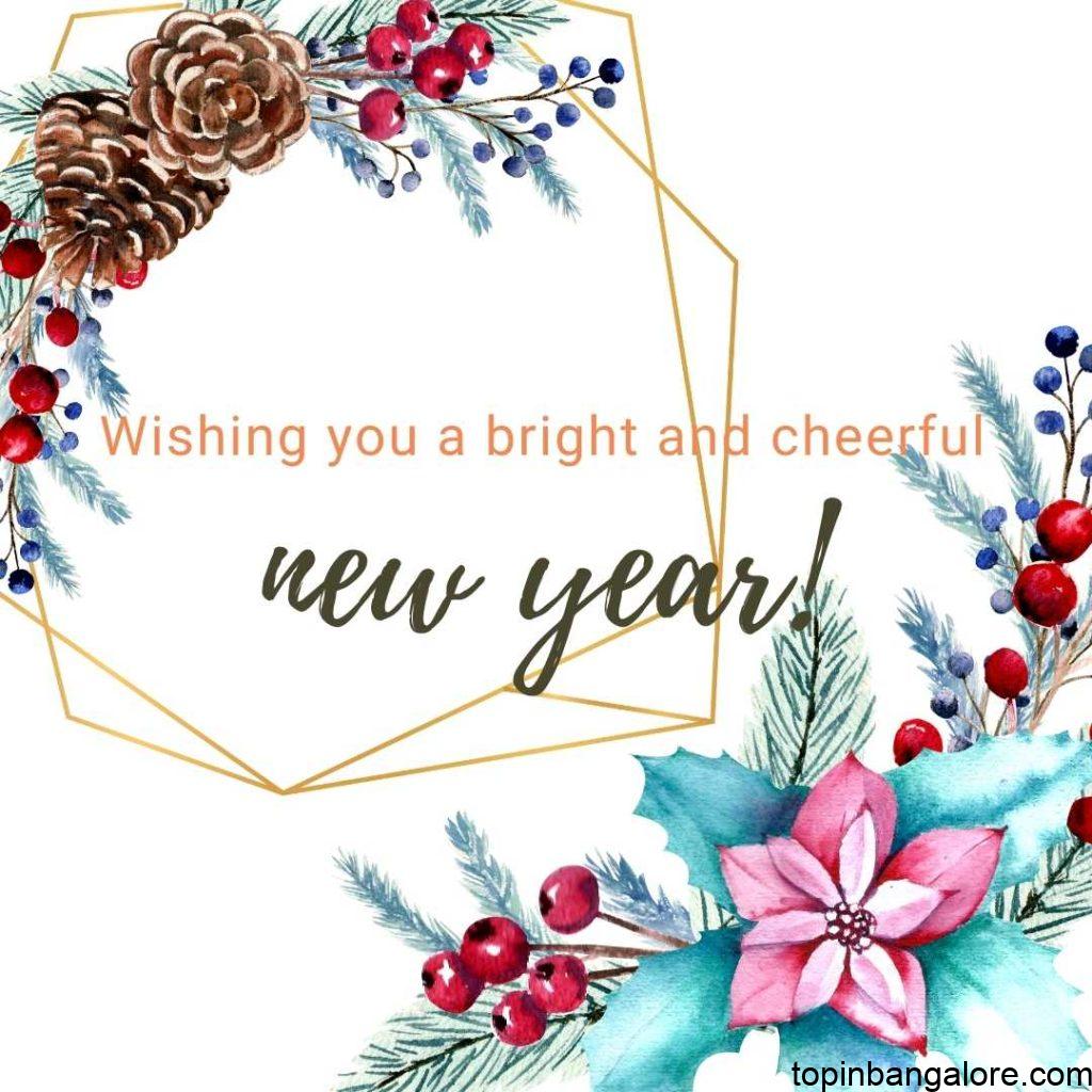 Wishing you a bright and cheerful new year!