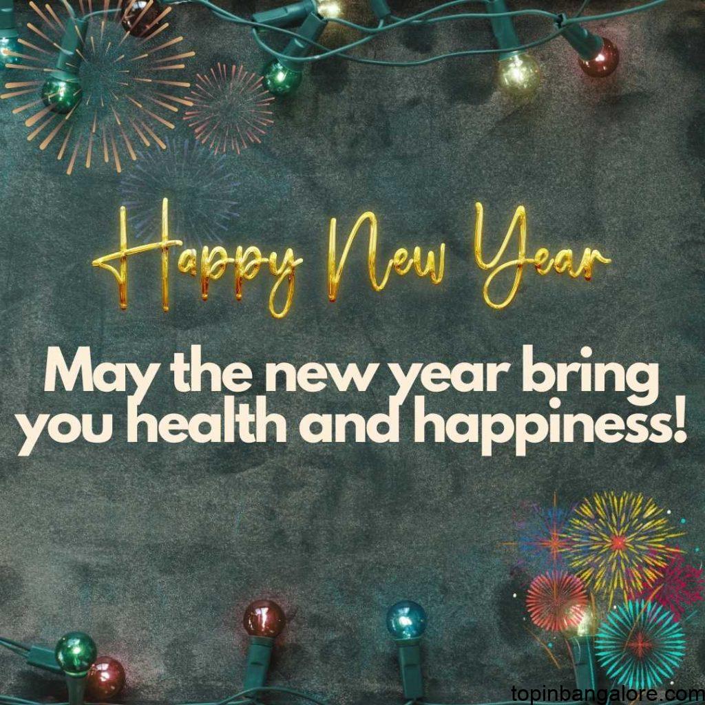 May the new year bring you health and happiness!